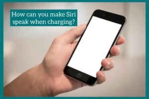 make siri speak when charging