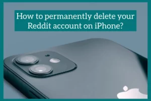 how to delete reddit account on iphone
