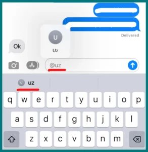 How to mention someone on iMessage
