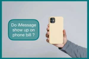 do imessage show up on phone bill