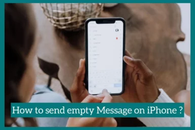 send empty imessage on iphone