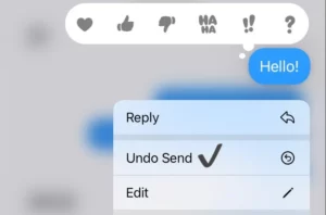 Undo send iMessage