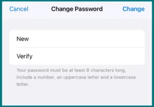 change your Apple id password