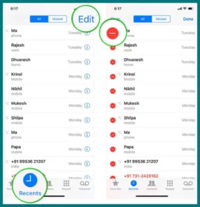 How to delete recent call history on iPhone