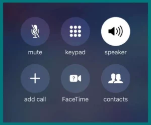 turning speaker on during calls iPhone