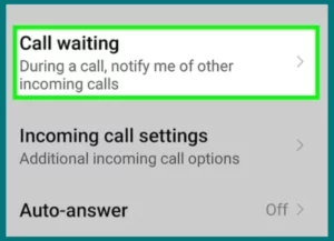 Call waiting settings on iphone