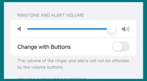 Adjusting ringtone and alerts volume