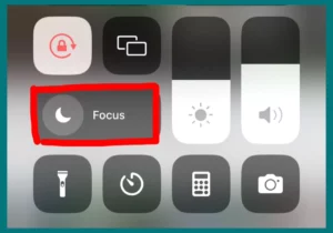 Focus mode on iPhone