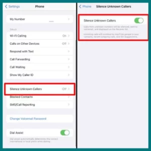 How to Silence unknown calllers on iPhone 