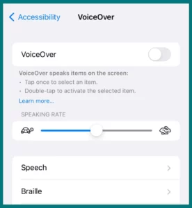 How to turn voiceover off on iphone