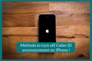how to turn off caller announcement on iphone