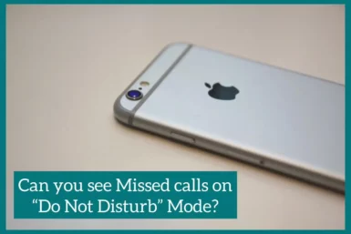 can you see missed calls on do not disturb