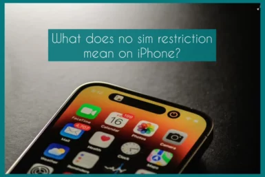 what does no sim restrictions mean on iphone