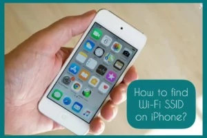 how to find wifi ssid on iphone