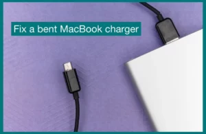 How to fix a bent macbook charger