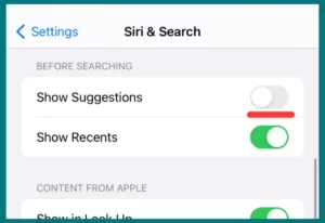 How to Turn off Siri Suggestions