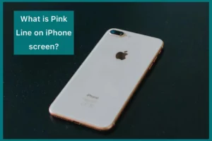 pink line on iphone screen