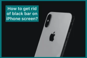black bar on iphone screen