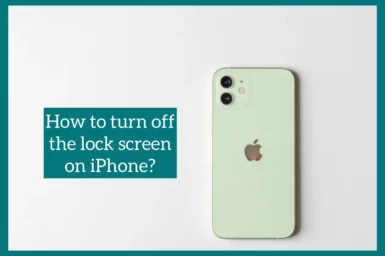 how to turn off lock screen iphone